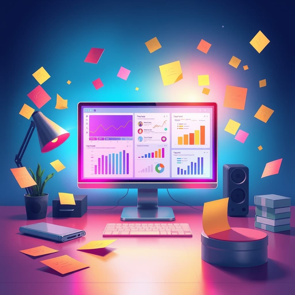 Digitale kunst met organische vormen en texturen