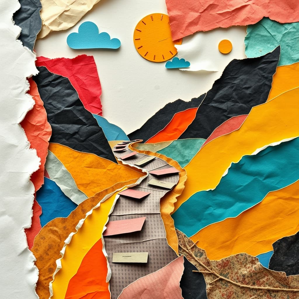 Driedimensionale collage