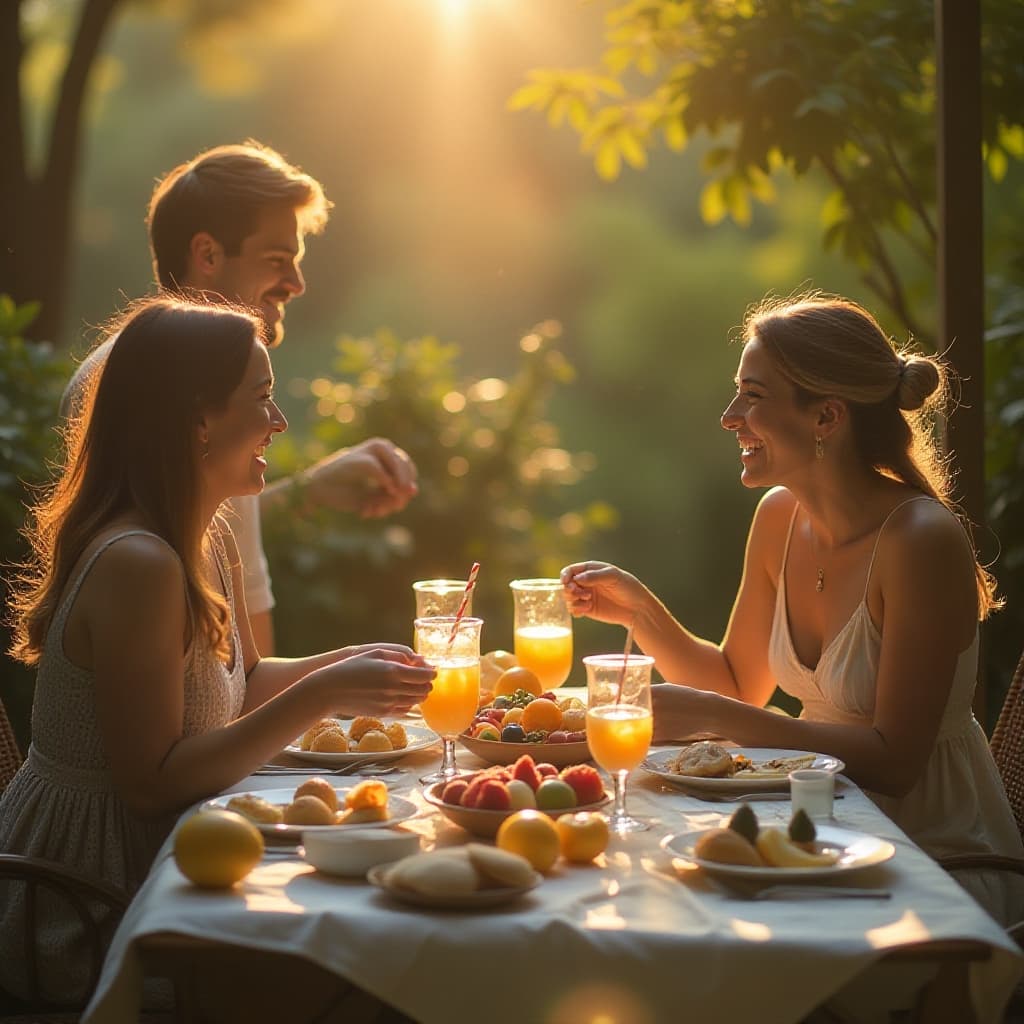 Sunflare Chic: Een laptop met twee handen die aan het typen zijn. Een zonnestraal door het raam.