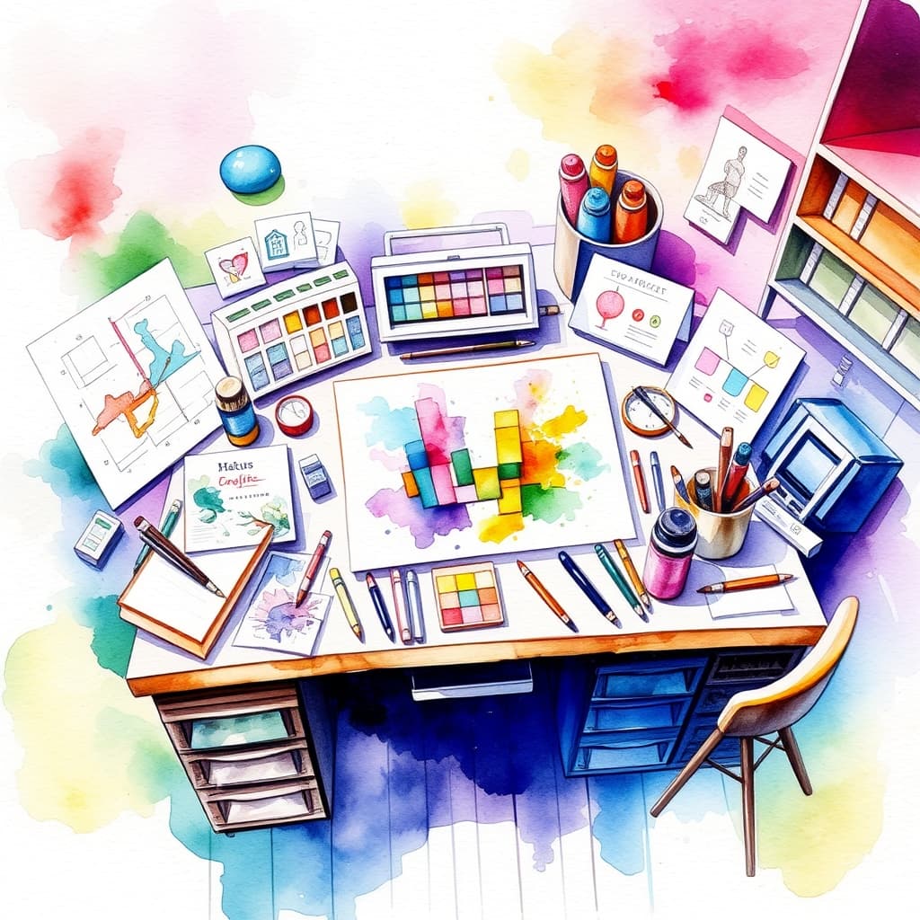 Impressionistische waterverf