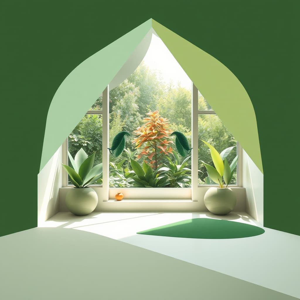 Zomer kunst met warme en levendige elementen