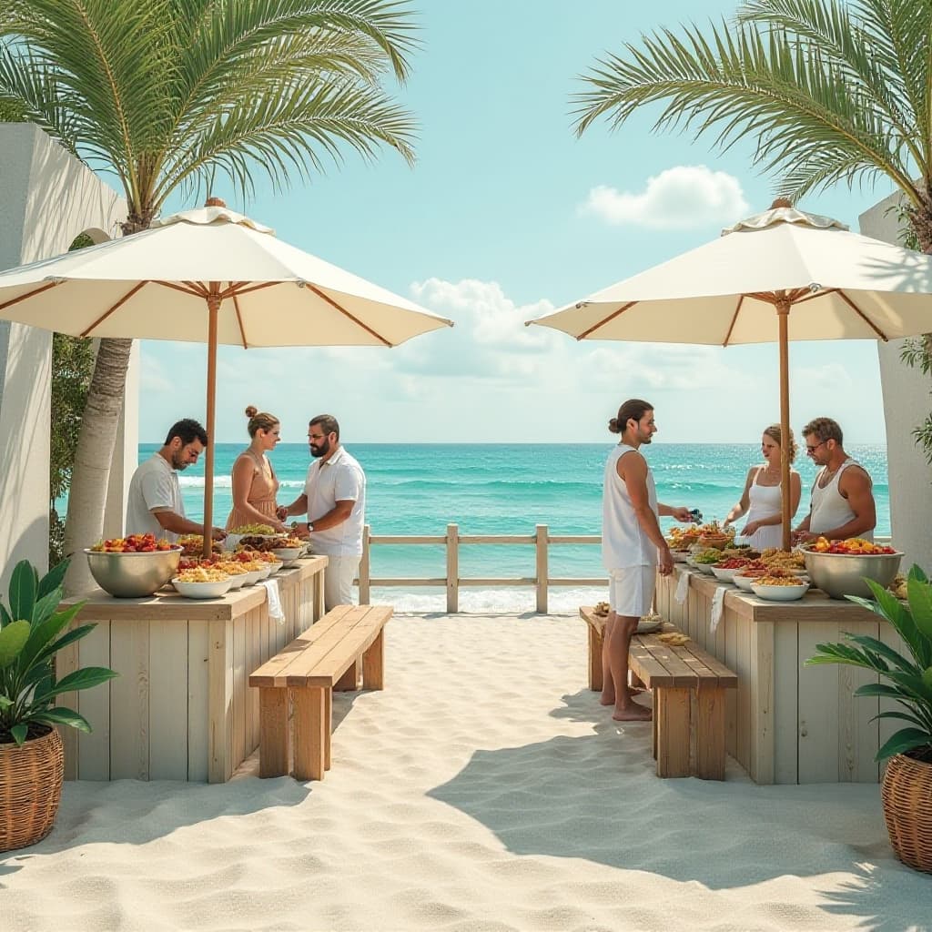 Coastal minimalisme stijl met rustige en elegante elementen