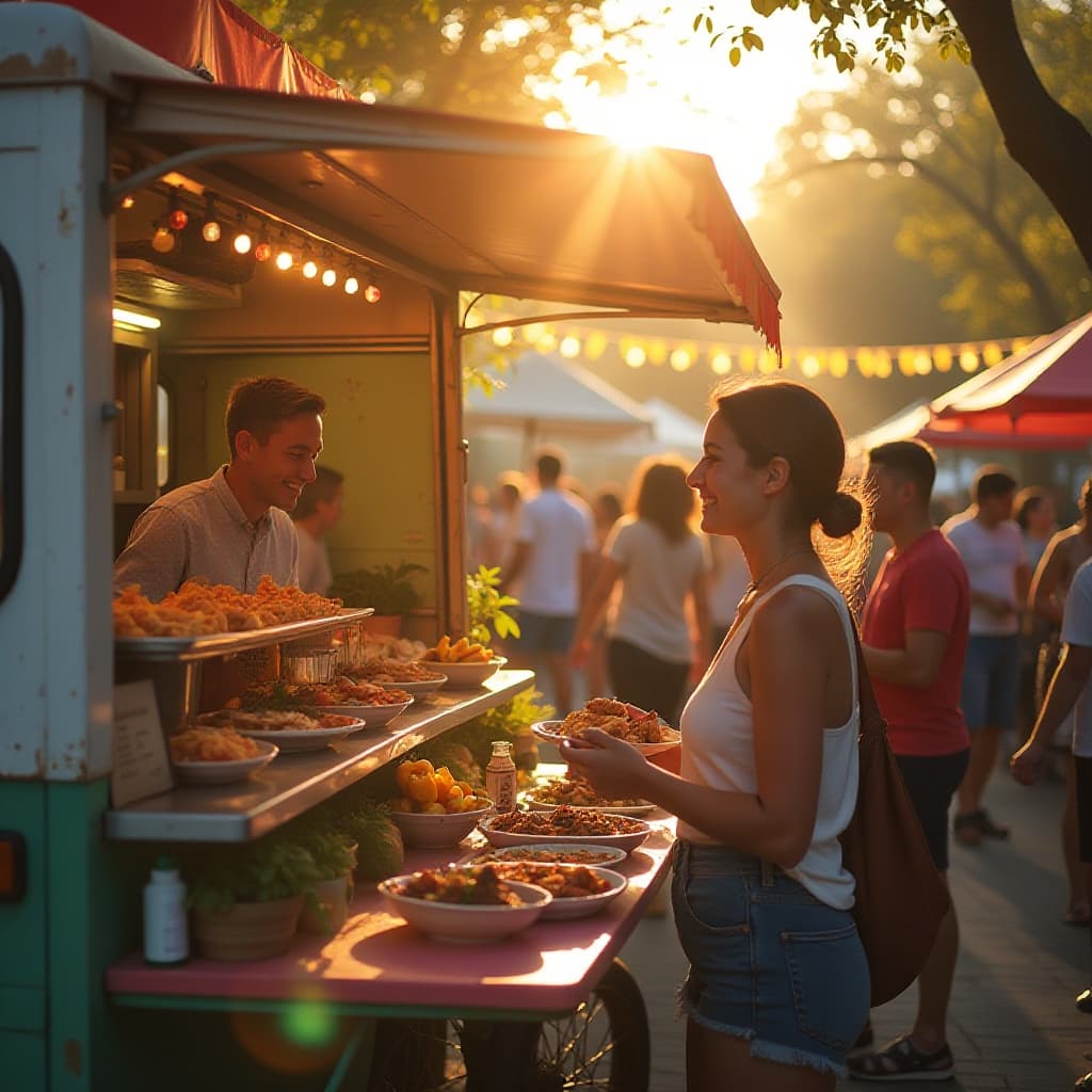 Sunflare stijl met zonnige en warme compositie